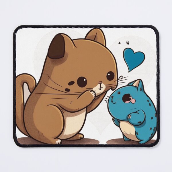 Aperçu de l'œuvre Cute cat take with mouse  créée et vendue par Anime4up.