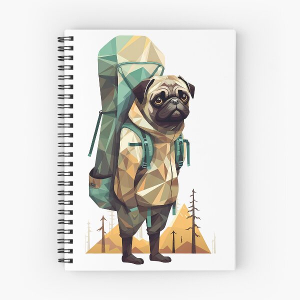 Item preview, the pug goes on a hike designed and sold by nemfisart.