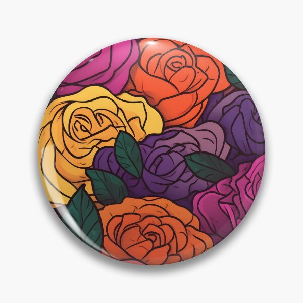 Item preview, Beautiful colorful rose pattern designed and sold by LimitedFuture.