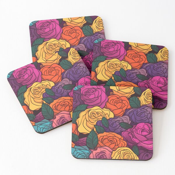 Item preview, Beautiful colorful rose pattern designed and sold by LimitedFuture.