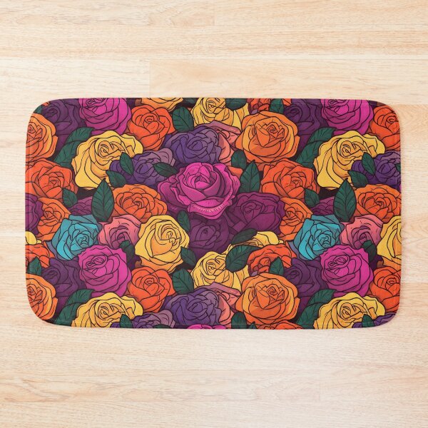 Item preview, Beautiful colorful rose pattern designed and sold by LimitedFuture.