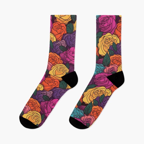 Item preview, Beautiful colorful rose pattern designed and sold by LimitedFuture.