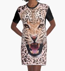 leopard Graphic T-Shirt Dress