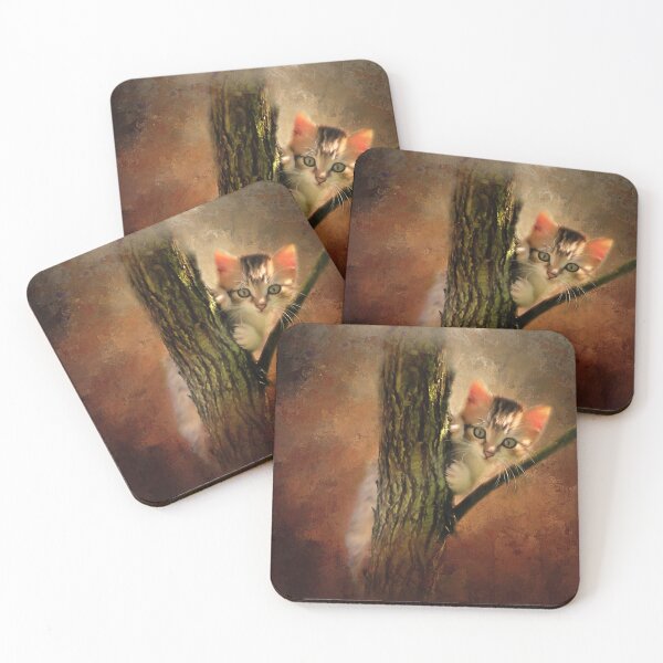 Item preview, Little cute kitten on a tree designed and sold by Gatterwe.