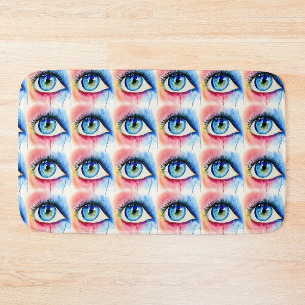 Item preview,  Blue Eye Watercolor Dripping Pattern - Red and Blue designed and sold by Aaron2610.