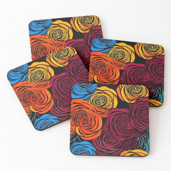 Item preview, Beautiful colorful rose pattern designed and sold by LimitedFuture.