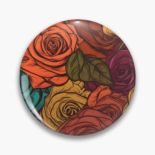 Item preview, Beautiful colorful rose pattern designed and sold by LimitedFuture.
