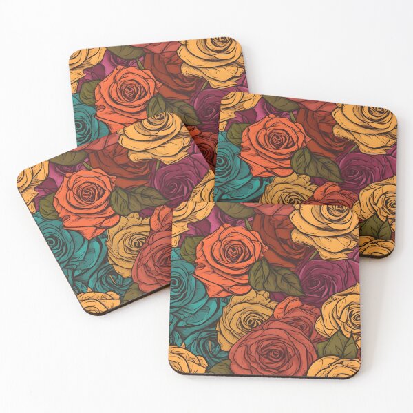 Item preview, Beautiful colorful rose pattern designed and sold by LimitedFuture.