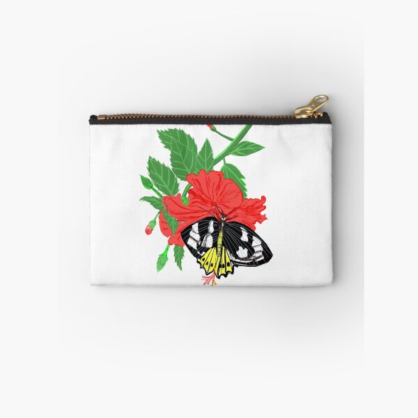 Item preview, Red Hibiscus Flower and Birdwing Butterfly designed and sold by Charles Roring.