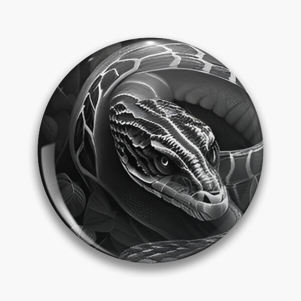 Item preview, Black and White Snake drawing designed and sold by Pencil-Art.