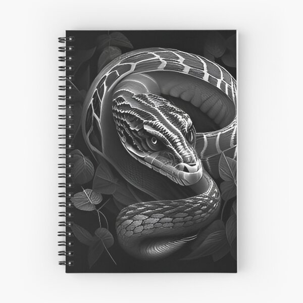 Item preview, Black and White Snake drawing designed and sold by Pencil-Art.