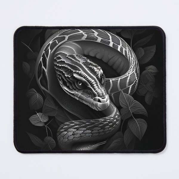 Item preview, Black and White Snake drawing designed and sold by Pencil-Art.