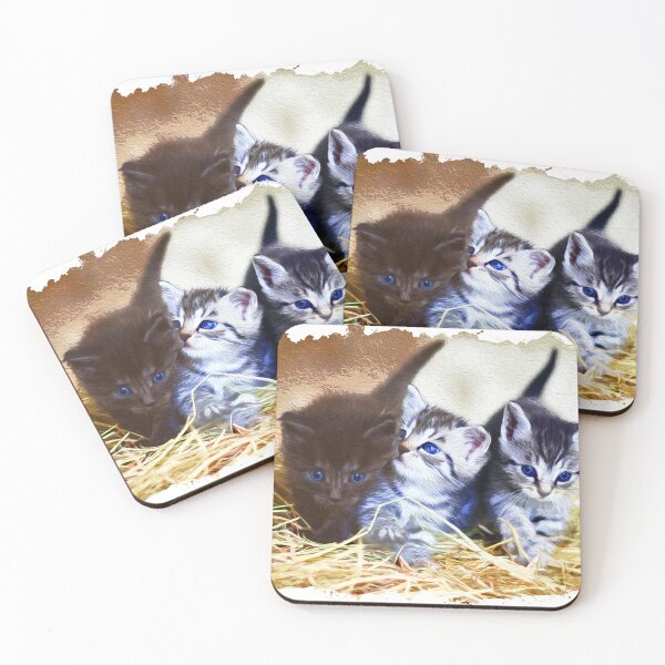 Aperçu de l'œuvre Art de pinceau de chats mignons créée et vendue par Ultimatedezign.