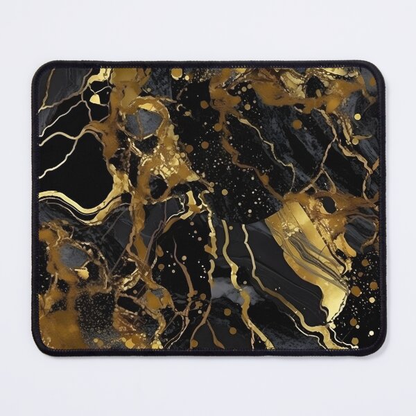 Item preview, Gold Marble on Black - Gold Marble - Duvet Cover designed and sold by Kentala.