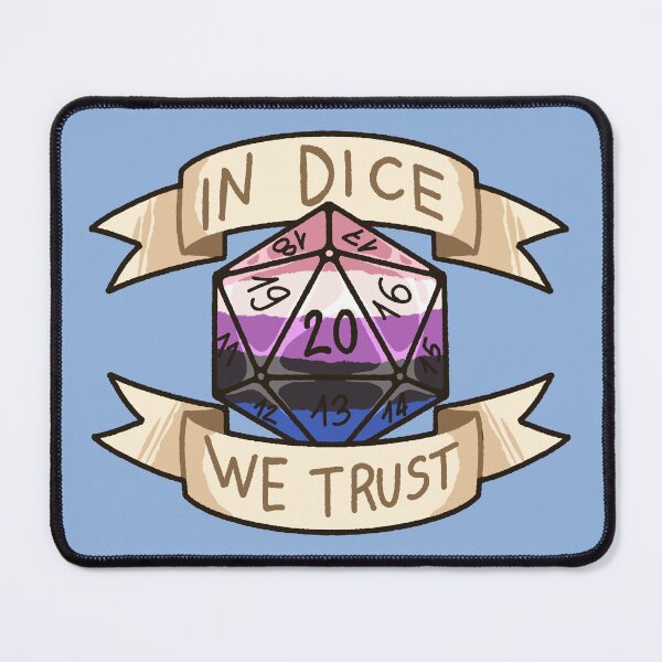 Item preview, In Dice We Trust - Genderfluid designed and sold by kasumiblu.
