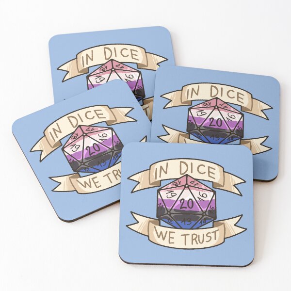 Item preview, In Dice We Trust - Genderfluid designed and sold by kasumiblu.