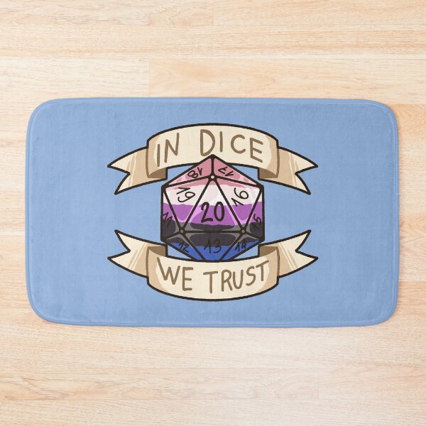 Item preview, In Dice We Trust - Genderfluid designed and sold by kasumiblu.
