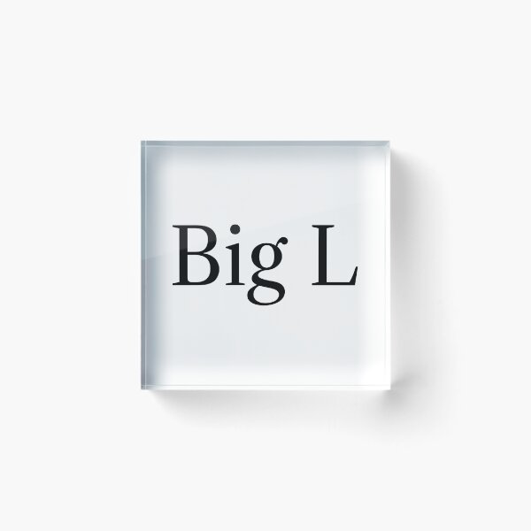 Item preview, Big L Font 3 Black designed and sold by EbtsOby.
