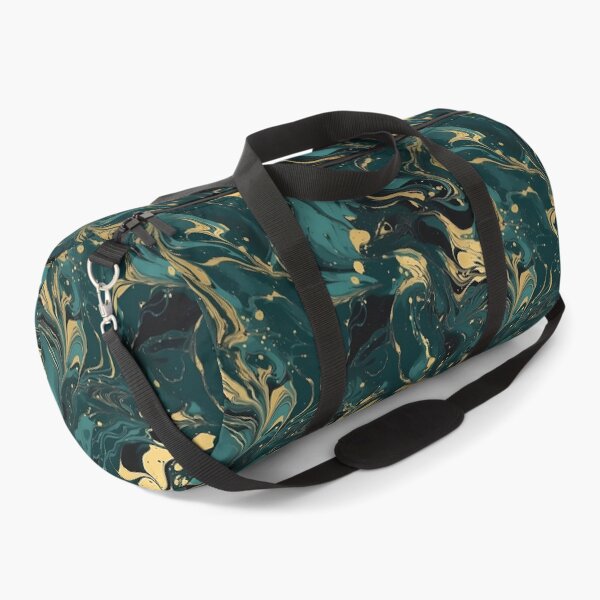 Item preview, Gold Marble Gold Marble on Green Duvet Cover Sapphire designed and sold by Kentala.