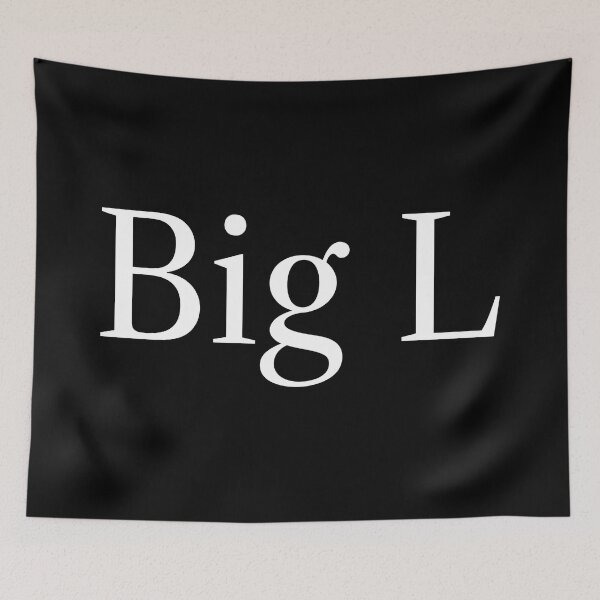 Item preview, Big L Font 3 White designed and sold by EbtsOby.
