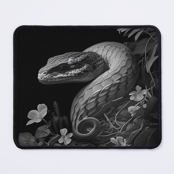 Item preview, Black and White Snake drawing designed and sold by Pencil-Art.