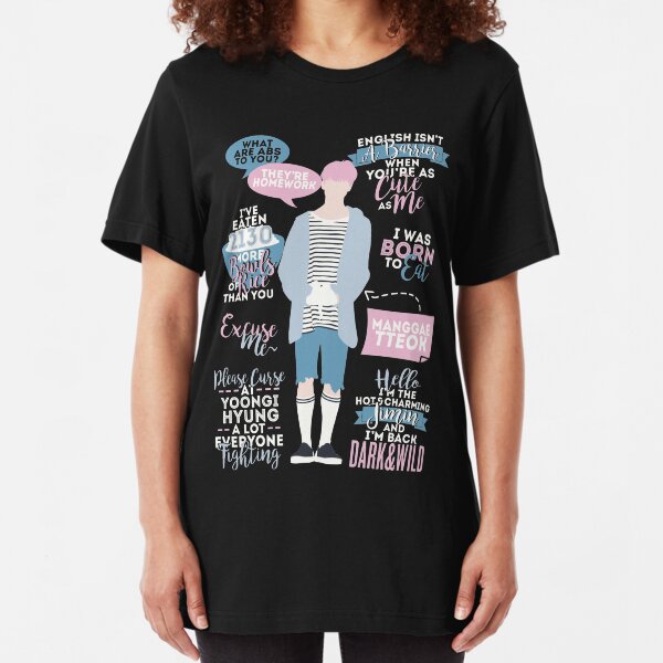 BTS Jimin Quotes Slim Fit T-Shirt