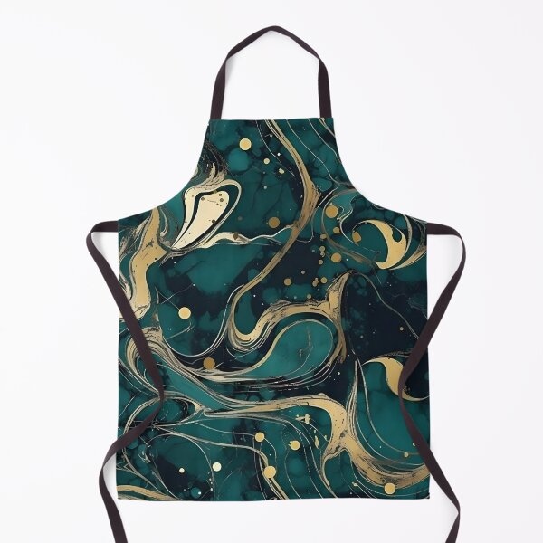 Item preview, Gold Marble Gold Marble on Sapphire (Green) Duvet Cover designed and sold by Kentala.