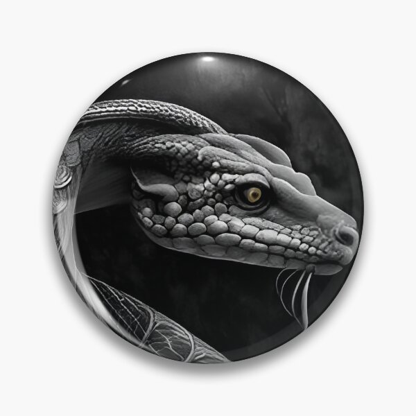 Item preview, Black and White Snake drawing designed and sold by Pencil-Art.