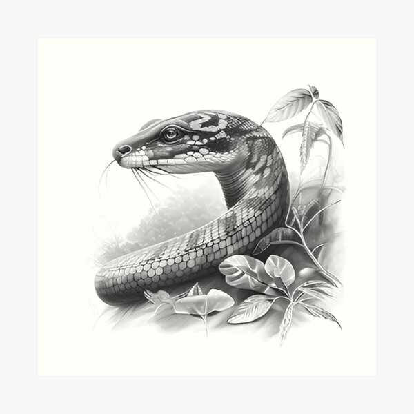 dessin cobra  Snake drawing, Step by step drawing, Drawing tips