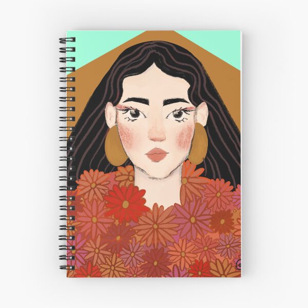 Item preview, Illustration of woman with floral dress by uchi designed and sold by uchix.