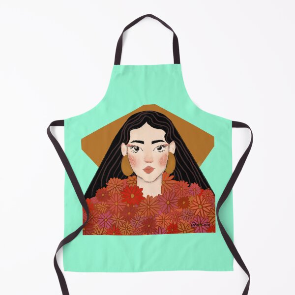 Item preview, Illustration of woman with floral dress by uchi designed and sold by uchix.