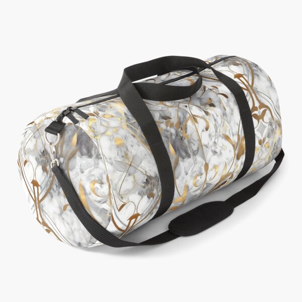 Item preview, Gold Marble on White Gold Marble Duvet Cover designed and sold by Kentala.