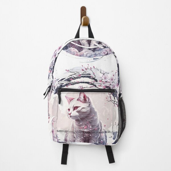 Item preview, Epic Cat Japanese Cherry Blossoms designed and sold by ninaneco.