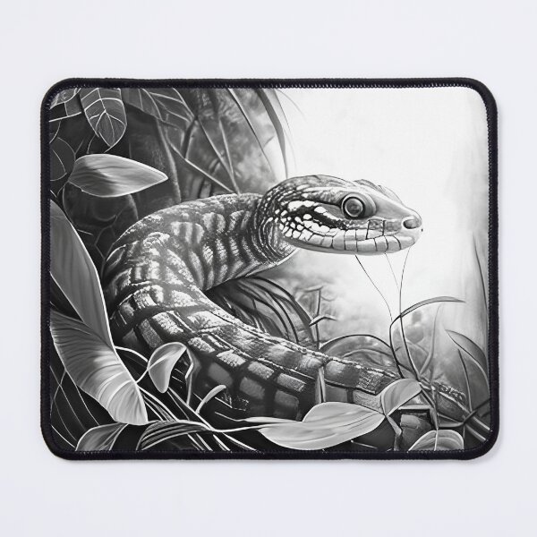 Item preview, Black and White Snake drawing designed and sold by Pencil-Art.