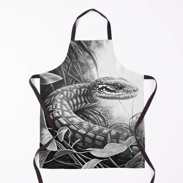 Item preview, Black and White Snake drawing designed and sold by Pencil-Art.
