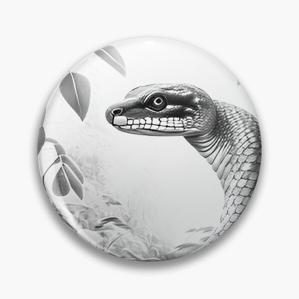 Item preview, Black and White Snake drawing designed and sold by Pencil-Art.