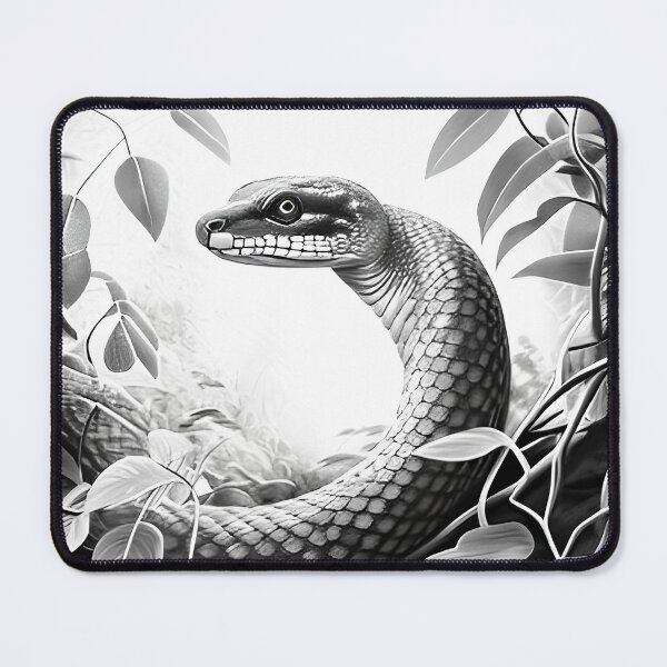 Item preview, Black and White Snake drawing designed and sold by Pencil-Art.
