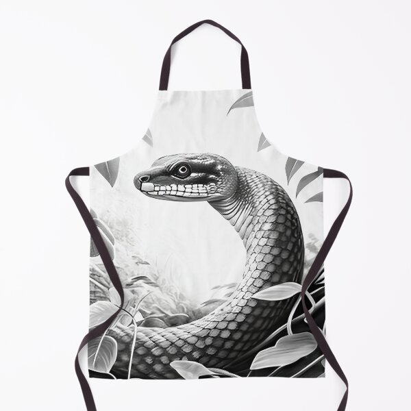 Item preview, Black and White Snake drawing designed and sold by Pencil-Art.