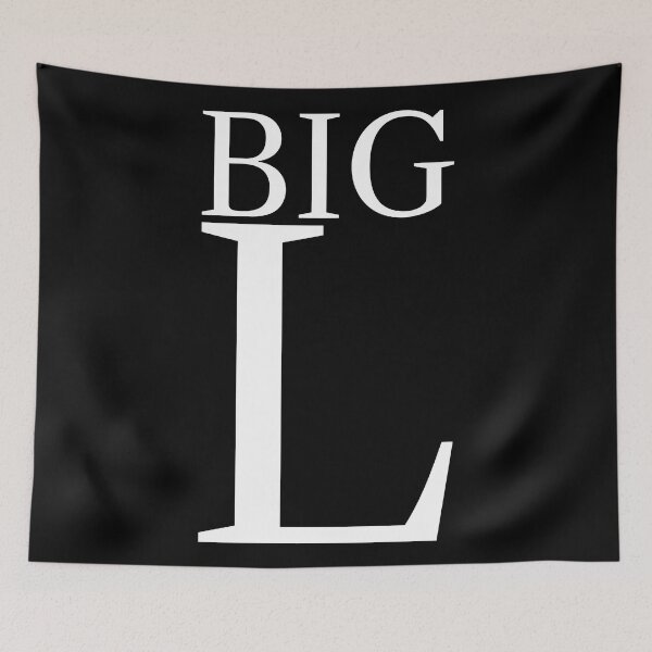 Item preview, Big L Font 3 White designed and sold by EbtsOby.