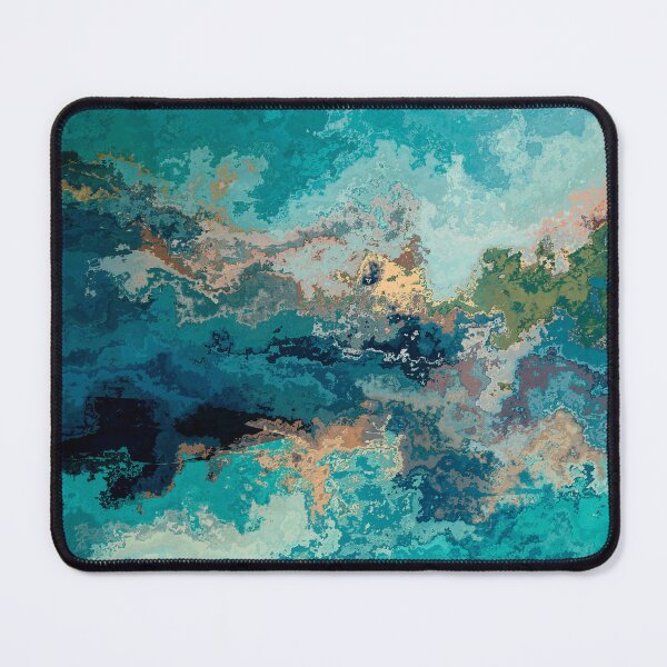 Item preview, Teal Blue Textured Abstract Wall Art designed and sold by Trevor Hirst.