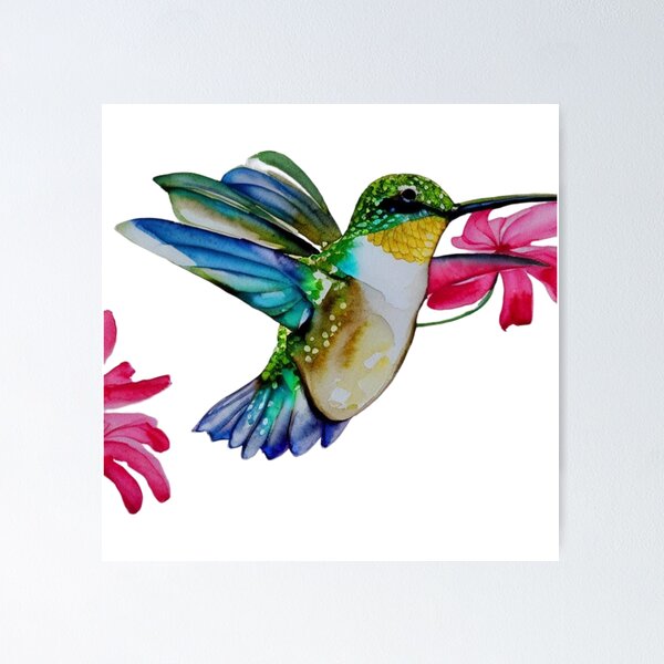 Item preview, Humming Bird Art designed and sold by BreUniqueShop.