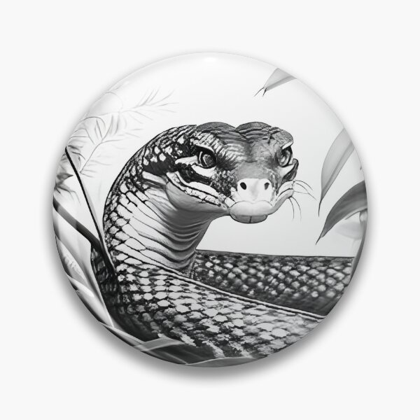 Item preview, Black and White Snake drawing designed and sold by Pencil-Art.