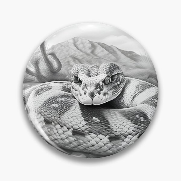 Item preview, Black and White Snake drawing designed and sold by Pencil-Art.