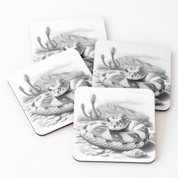 Item preview, Black and White Snake drawing designed and sold by Pencil-Art.