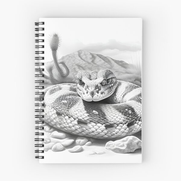 Item preview, Black and White Snake drawing designed and sold by Pencil-Art.
