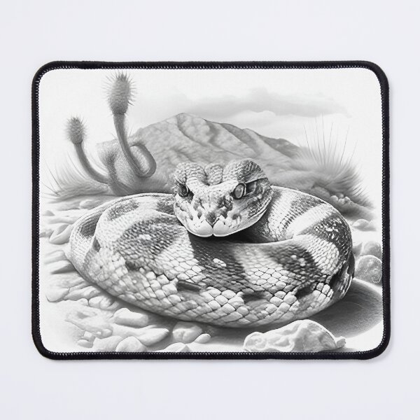 Item preview, Black and White Snake drawing designed and sold by Pencil-Art.
