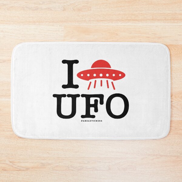 Item preview, I Love UFO - White designed and sold by AreaStickers.