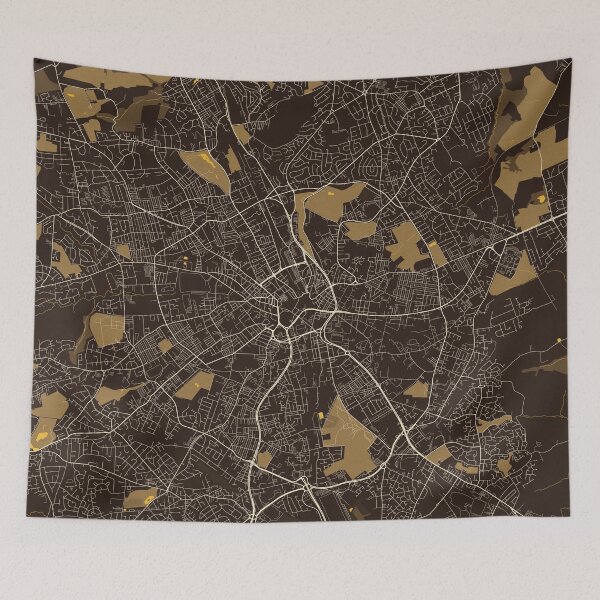 Item preview, Bradford City Map of West Yorkshire, England - Pastel designed and sold by deMAP.