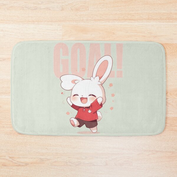 Item preview, Kawaii Cute Soccer Rabbit - Goal! designed and sold by Tee-Magination.