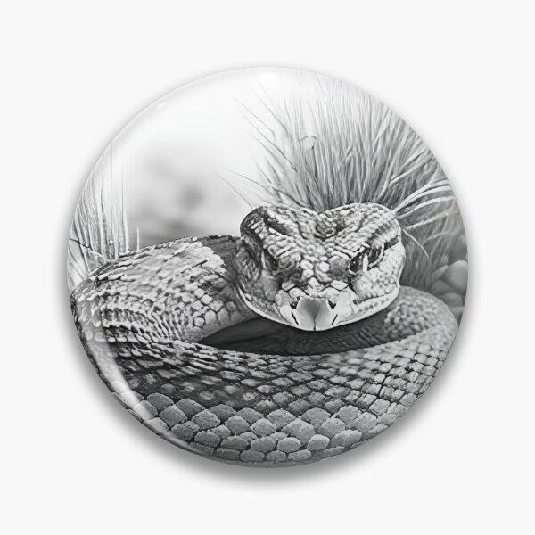 Item preview, Black and White Snake drawing designed and sold by Pencil-Art.